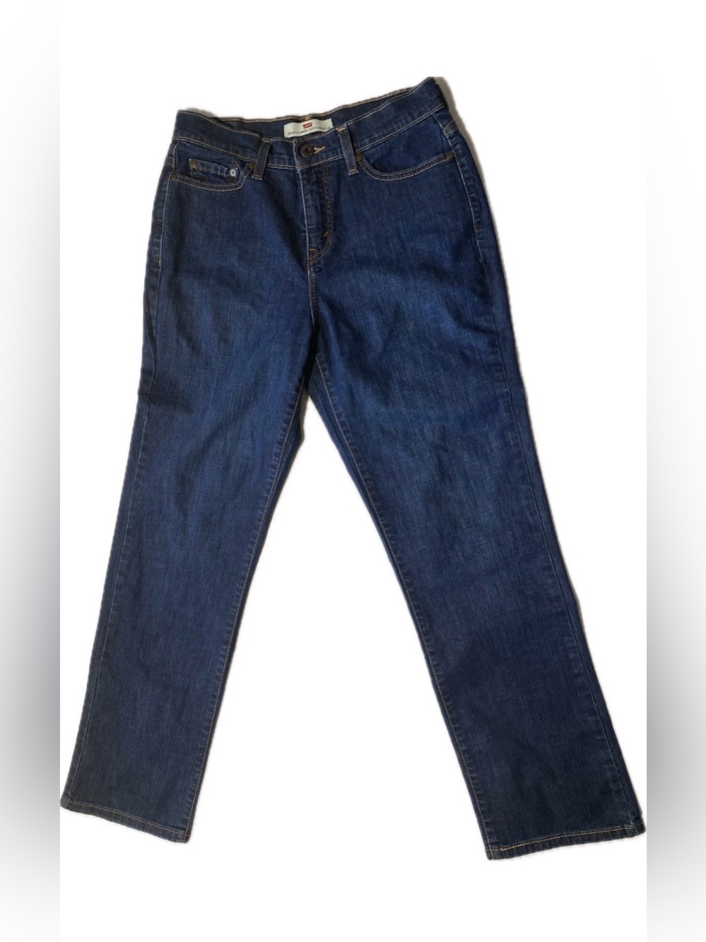 GOOD Size 10 Womens Levis 512 Straight Leg Perfectly Slimming Dark Jeans